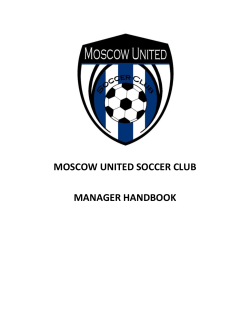 Manager Handbook - Moscow United Soccer Club
