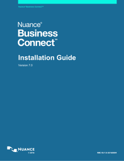 Nuance Business Connect Installation Guide