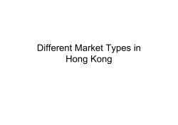 Different Market Types in Hong Kong