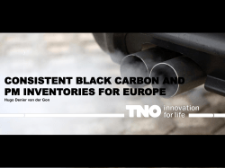Consistent Black Carbon and PM inventories for Europe