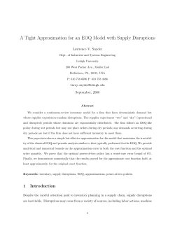 A Tight Approximation for an EOQ Model with