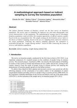 A methodological approach based on indirect sampling to survey