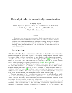 Optimal jet radius in kinematic dijet reconstruction