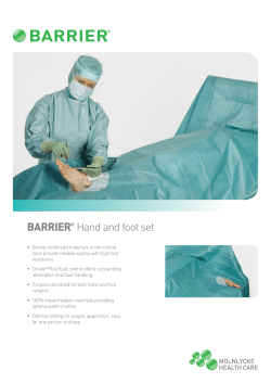 BARRIER® Hand and foot set