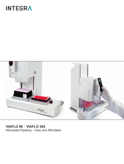 Flyer VIAFLO 96/384 - INTEGRA Biosciences