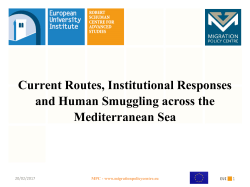Current Routes, Institutional Responses and Human