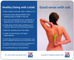 Dietary Salt Calculator