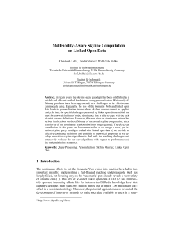 Malleability-Aware Skyline Computation on Linked Open Data
