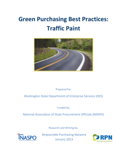 Paint (Traffic) - Responsible Purchasing Network