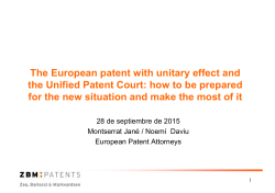 Unitary Patent and UPC