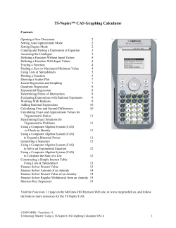 TI-Nspire™ CAS Graphing Calculator