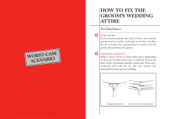 HOW TO FIX THE GROOM`S WEDDING ATTIRE
