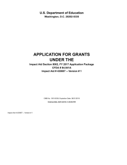 2017 8002 Impact Aid Application