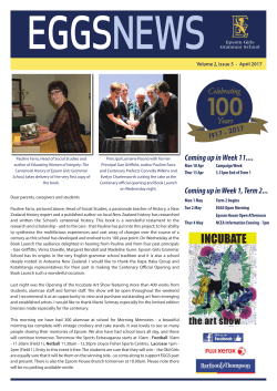 Coming up in Week 11.... Coming up in Week 1, Term 2