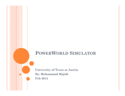 PowerWorld SCOPF tutorial. - The University of Texas at Austin