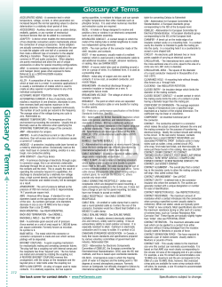 Glossary of Terms - PEI