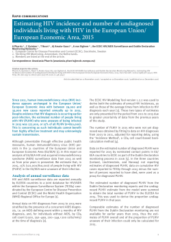 Estimating HIV incidence and number of