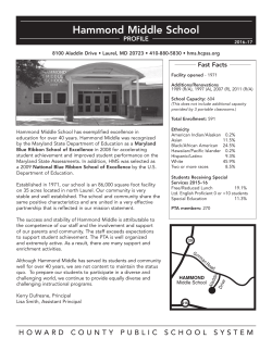 Hammond Middle School Profile