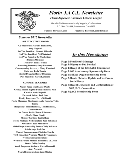 Florin J.A.C.L. Newsletter