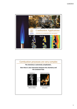 Combustion Applications Combustion processes