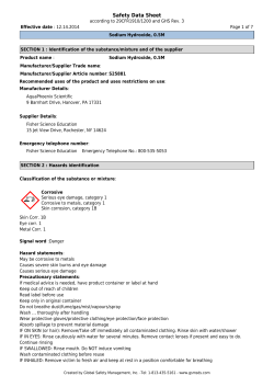 Safety Data Sheet - Fisher Scientific
