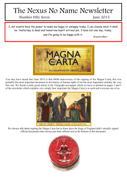 Newsletter June 2015