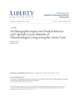 An Ethnographic Inquiry into Prudent Behavior and Culturally