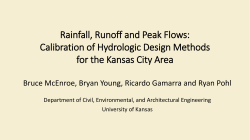 Rainfall, Runoff, and Peak Flows: Calibration of Hydrologic Design