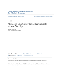 Mega Tips: Scientifically Tested Techniques to Increase Your Tips