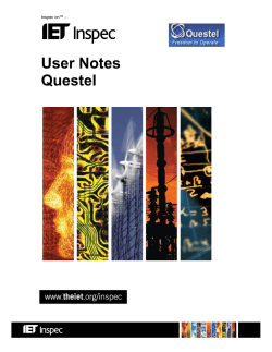 Questel user notes