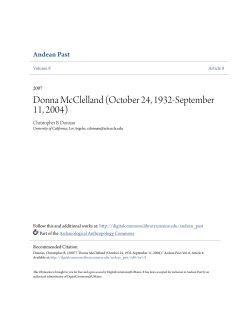 Donna McClelland (October 24, 1932