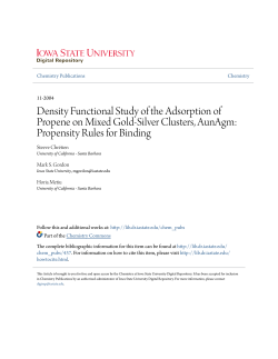 Density Functional Study of the Adsorption of Propene on Mixed