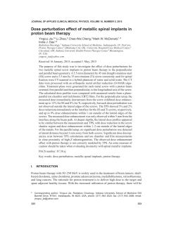 Dose perturbation effect of metallic spinal implants in proton beam