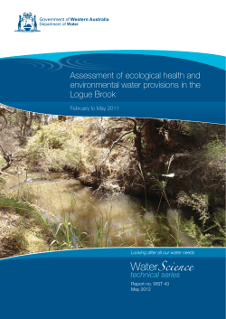 Assessment of ecological health and environmental water