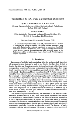 The stability of the ABI3 crystal in a binary hard sphere system 1