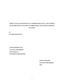 From language policies to classroom practice: case studies of