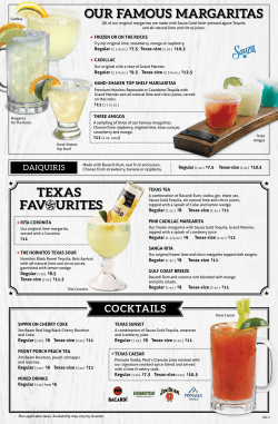 cocktails - Lone Star Texas Grill