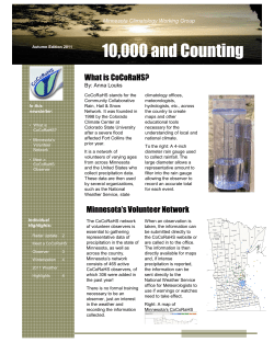 10000 and Counting - Minnesota Climatology Working Group