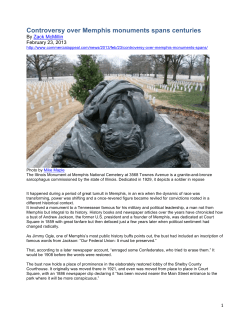 Controversy over Memphis Monuments Spans Centuries