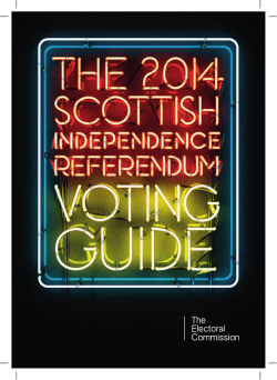 The 2014 Scottish Independence Referendum Voting Guide