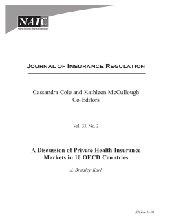 A Discussion of Private Health Insurance Markets in 10 OECD