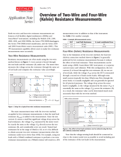 Overview of Two-Wire and Four-Wire (Kelvin) Resistance