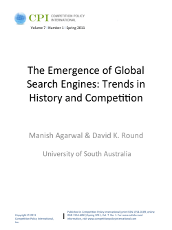 The Emergence of Global Search Engines: Trends in History and