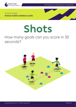 Activity sheet: Station cards - Premier League Primary Stars