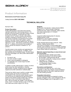 Bicinchoninic Acid Protein Assay Kit (BCA1) - Sigma