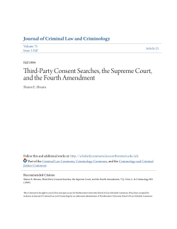 Third-Party Consent Searches, the Supreme Court, and the Fourth