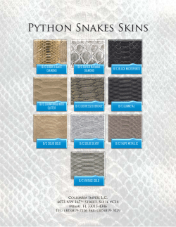 Python Snakes Skins