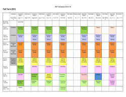 Fall Term 2015 - Presbyterian College