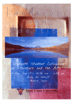 Landscape and Identity June 3, 2005