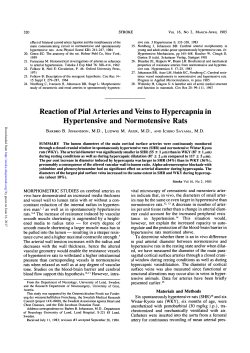 Reaction of Pial Arteries and Veins to Hypercapnia in Hypertensive